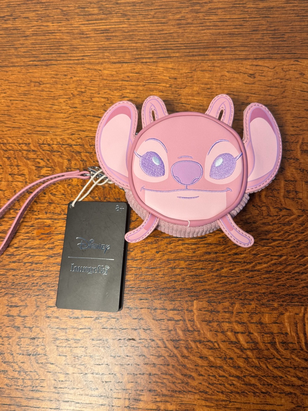 NWT Loungefly Disney Lilo & Stitch Angel Corduroy Coin Purse Wristlet Wallet